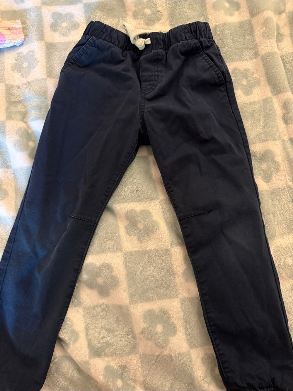 Cat & Jack Navy Elastic Waist Kids Pants